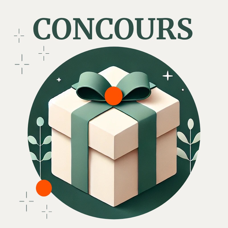 Visuel cadeau avec texte concours pour règles concours réseaux sociaux
