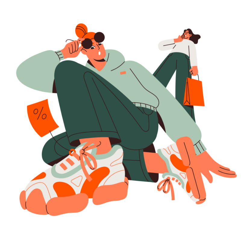 Illustration jeunes adultes pour savoir quel type de publicité choisir